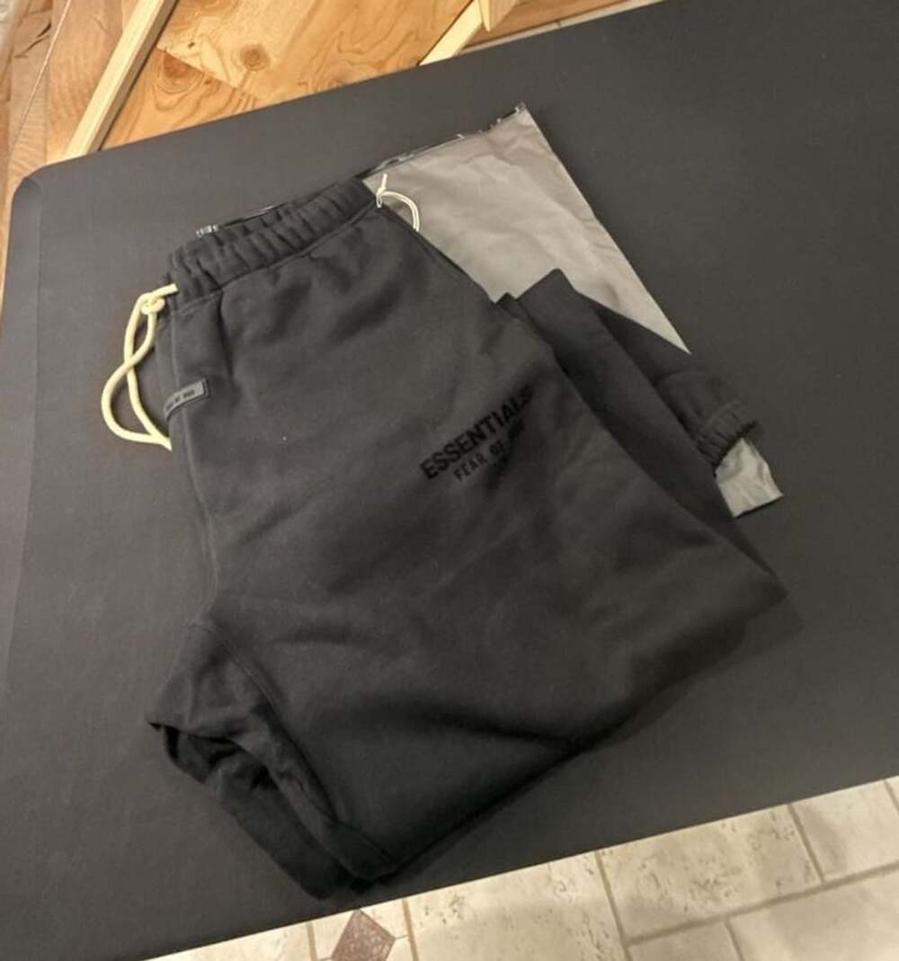 Fear of God Essentials Core Jet Black Sweatpants